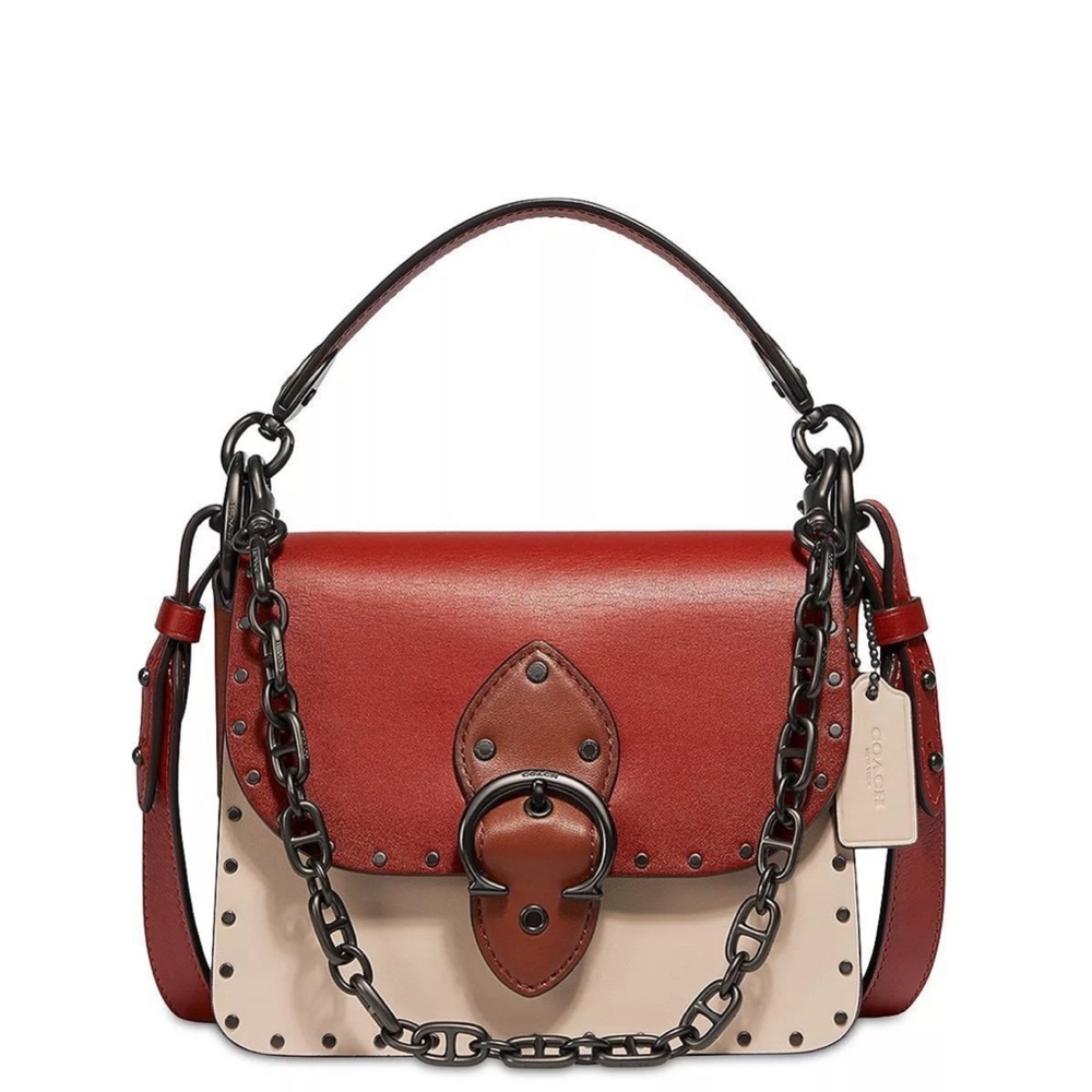 Coach Beat Mini Color Blocked Leather Crossbody